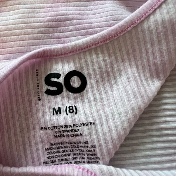 So Girl Ribbed Tank Top size 8 - Picture 3 of 3